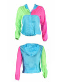 Goosudu Colorblock Hoodie Jacket