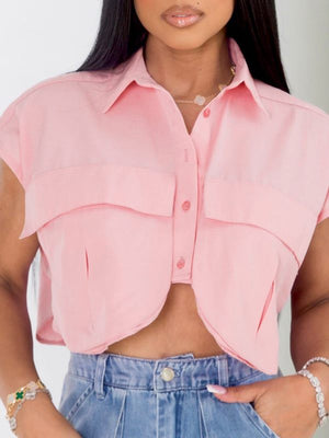 Goosudu Solid Cargo Shirt