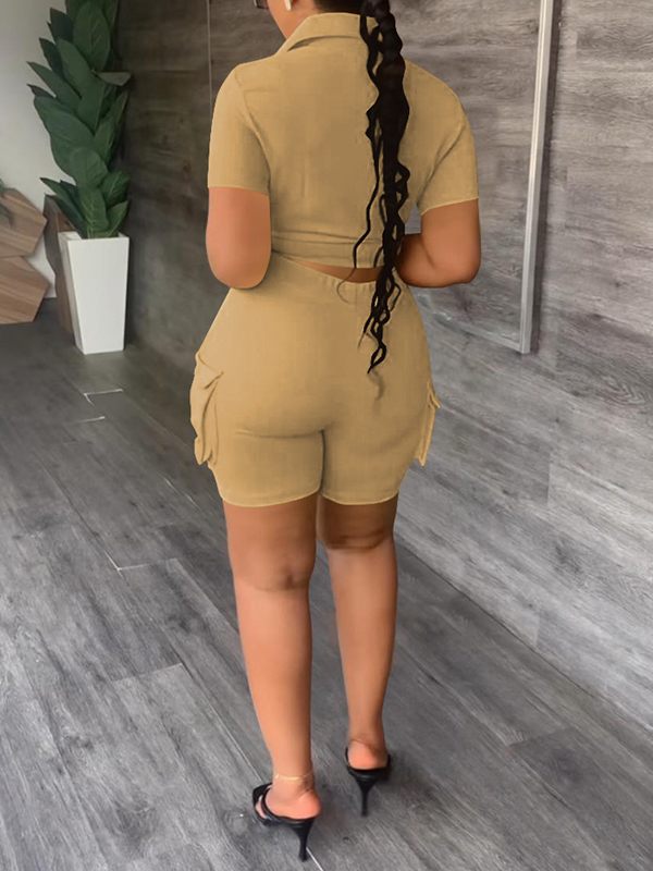 Goosudu Cargo Shirt & Shorts Set