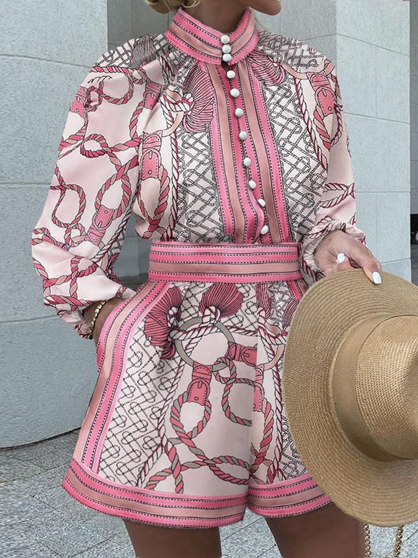 Goosudu Printed Shirt & Shorts Set