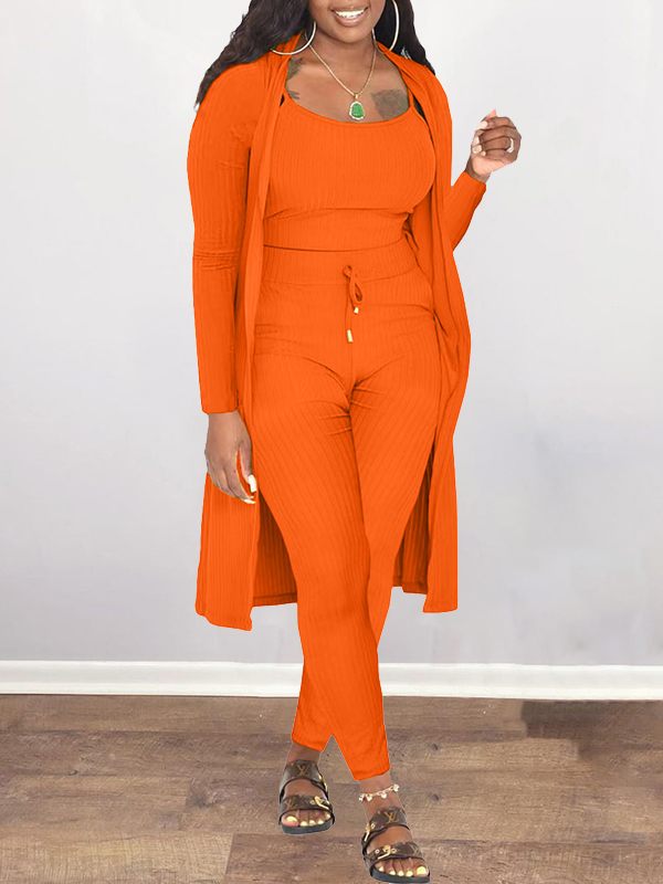 Goosudu Solid Ribbed 3PC Set