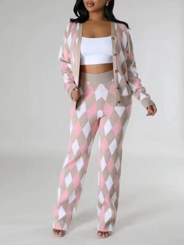 Goosudu Diamond Knit 2PC Set