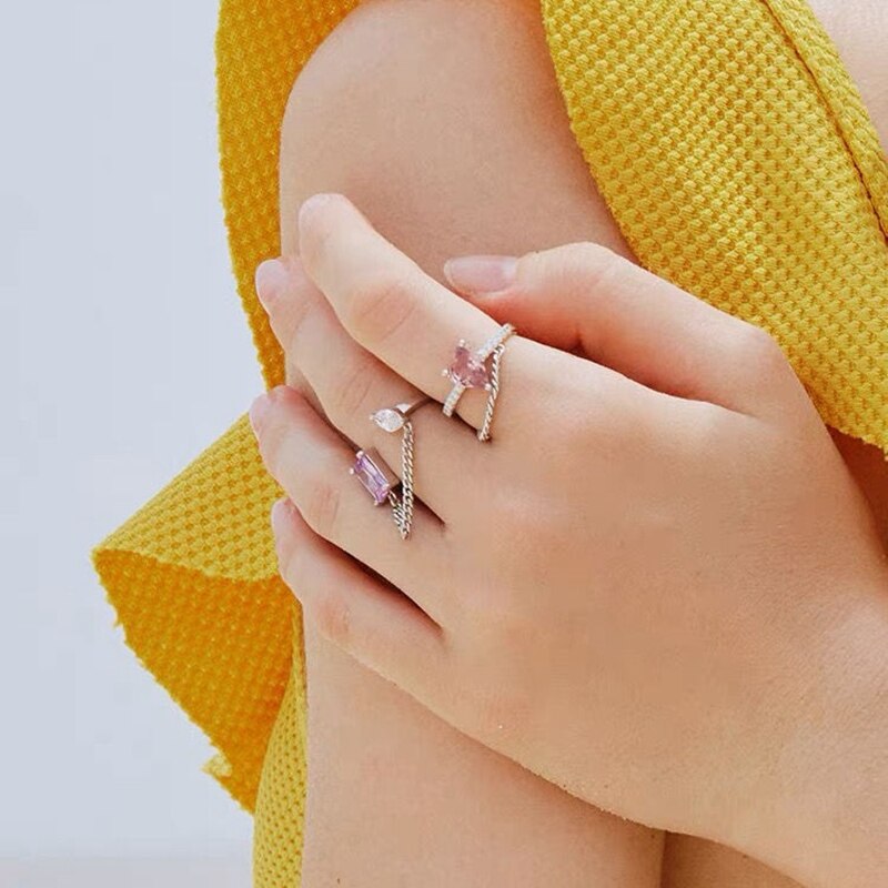 Goosudu Dreamy Crystal Link Rings