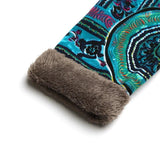 Goosudu Women's West Ethnic Floral Coat Fleece Warm Hoode Jacket Coat