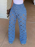 Goosudu Openwork Wide-Leg Pants