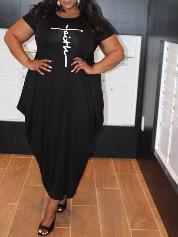 Goosudu Logo Asymmetric Tee Dress