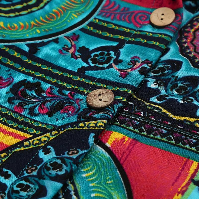 Goosudu Women's West Ethnic Floral Coat Fleece Warm Hoode Jacket Coat