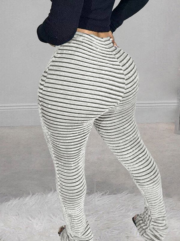 Goosudu Stripe Stacked Pants
