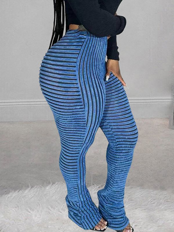 Goosudu Stripe Stacked Pants