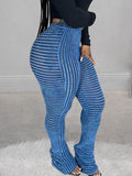Goosudu Stripe Stacked Pants