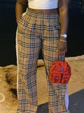 Goosudu Plaid Combo Pants
