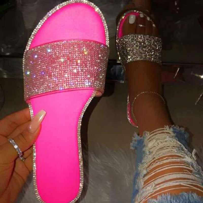 Goosudu Sequined Sparkly Slippers