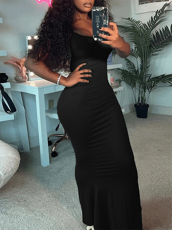 Goosudu Solid Cami Maxi Dress