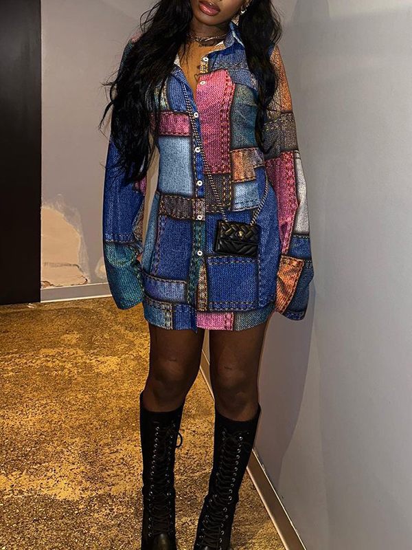 Goosudu Printed Shirt Dress