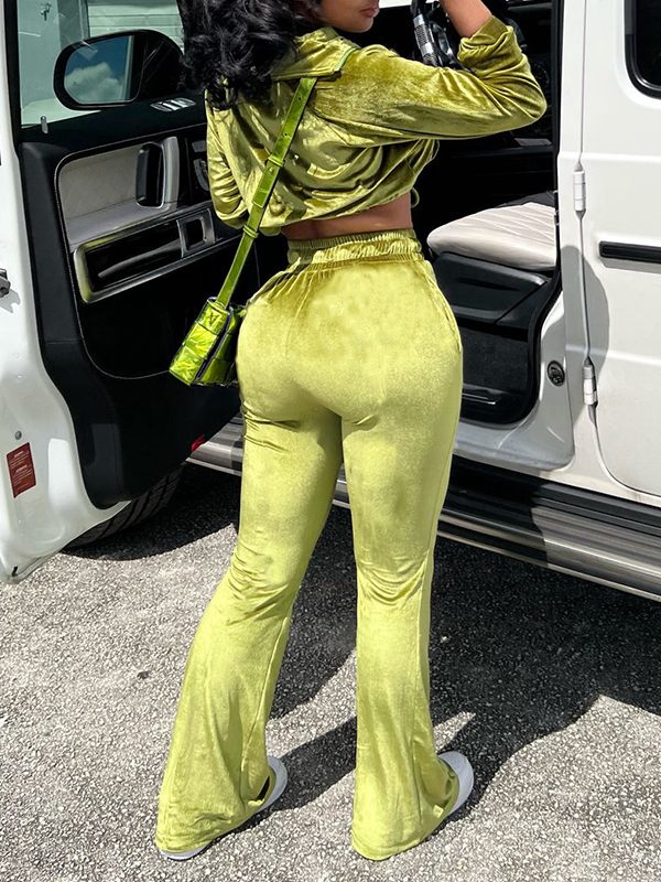 Goosudu Velvet Hoodie & Pants Set