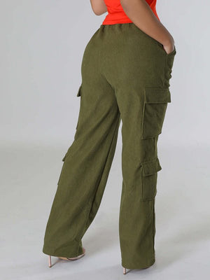 Goosudu Solid Cargo Pants