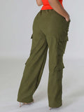 Goosudu Solid Cargo Pants