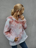 Goosudu Clearance Women's Fleece Sweatshirt Hoodie Tie Dye Hoodie