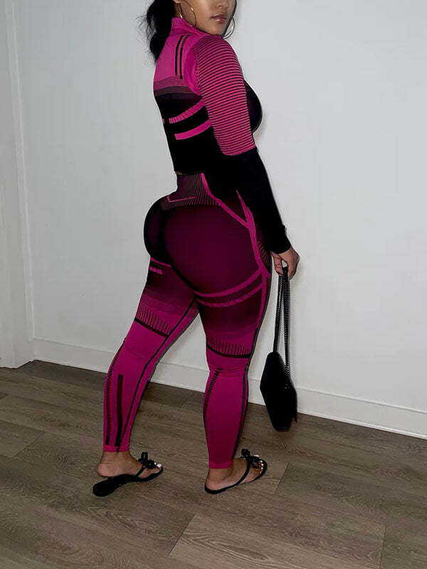 Goosudu Printed Zip Top & Pants Set