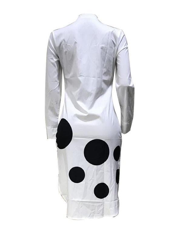 Goosudu Dot Print Shirt Dress