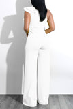 Goosudu Casual Fashion Asymmetric Ruffle Jumpsuit