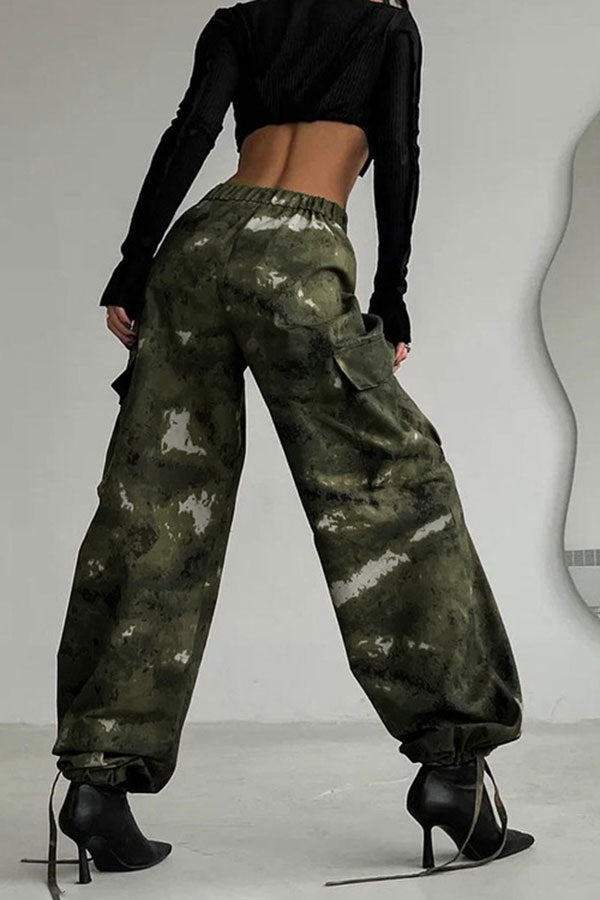 Goosudu Camouflage Casual Multi Pocket Pants