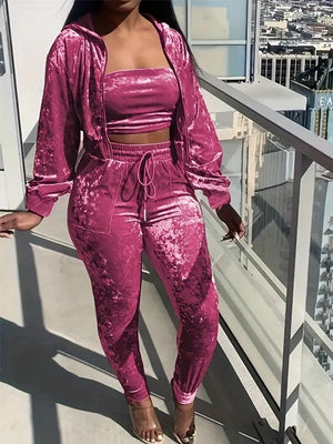 Goosudu Solid Velvet 3PC Set