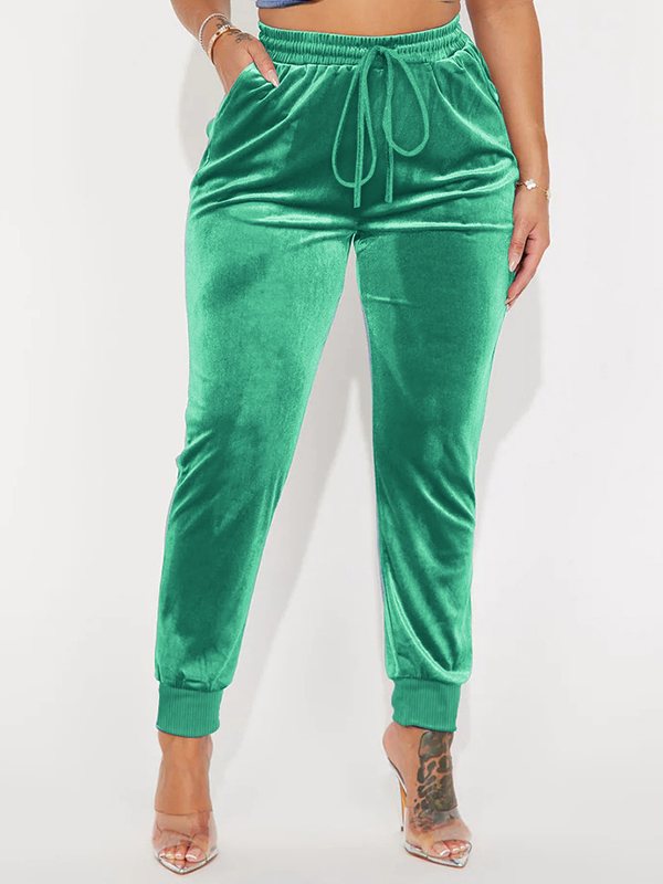 Goosudu Velvet Jogger Pants