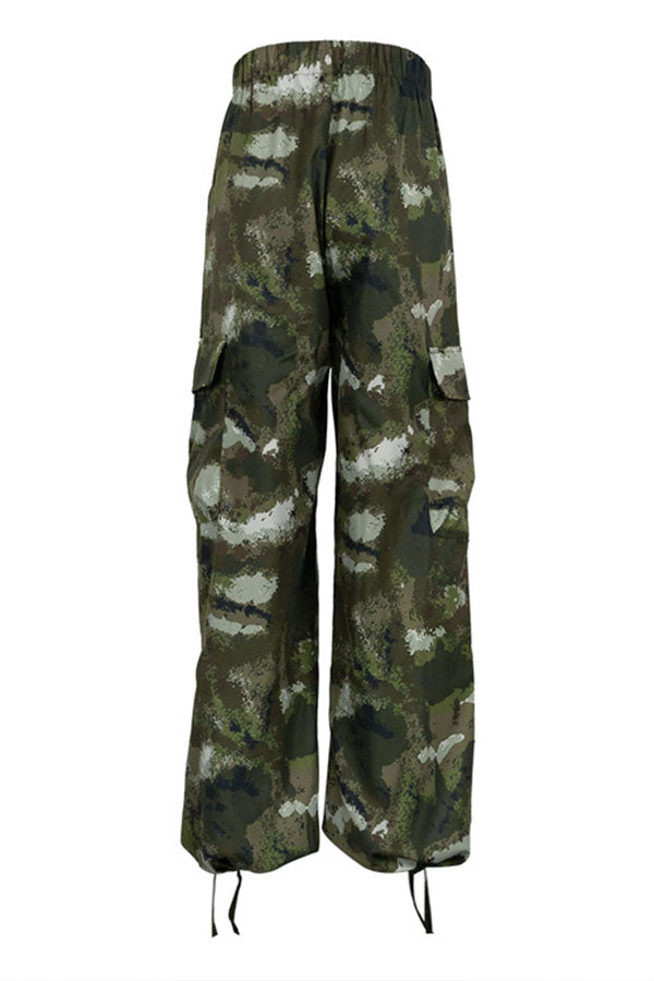 Goosudu Camouflage Casual Multi Pocket Pants