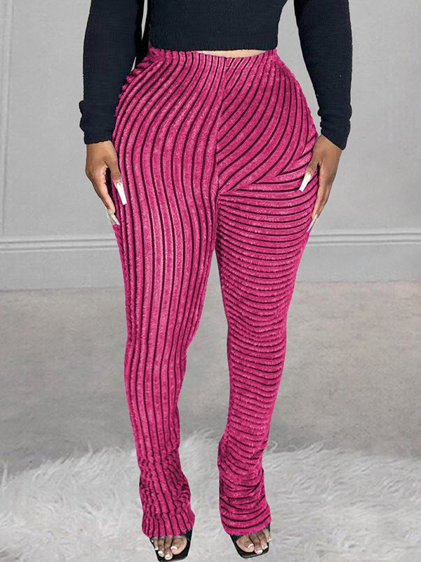 Goosudu Stripe Stacked Pants