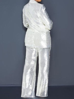 Goosudu Sequin Blazer & Pants Set