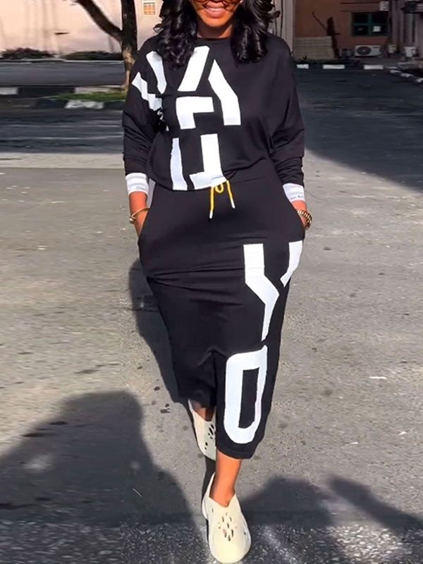 Goosudu Printed Top & Skirt Set