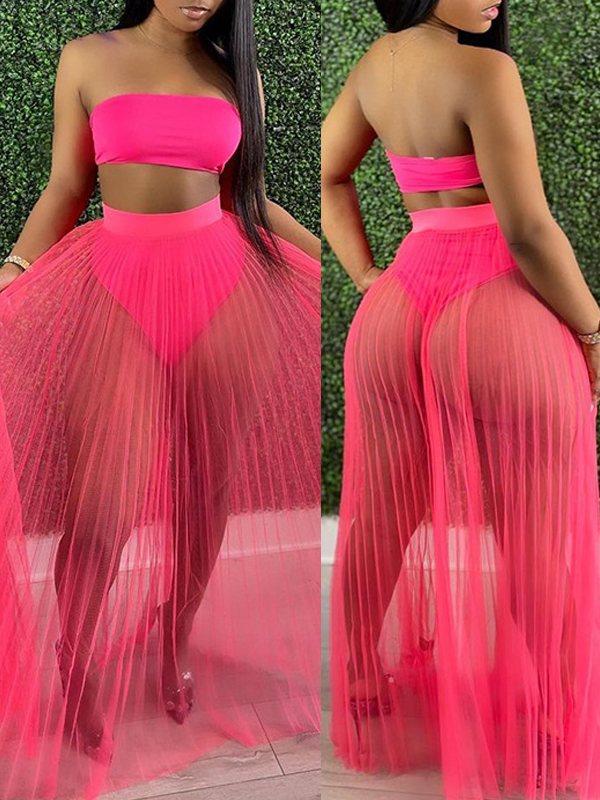 Goosudu Bandeau 3PC Swimsuit