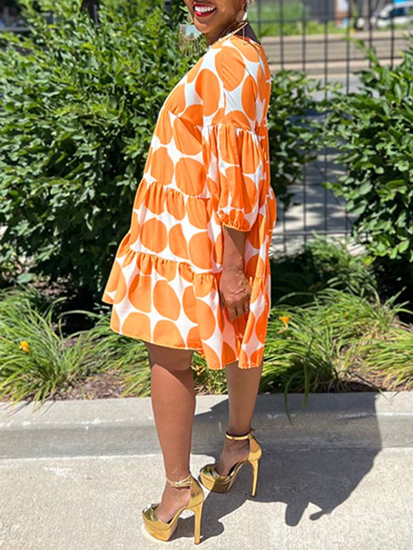 Goosudu Dot Ruffle Dress