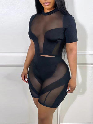 Goosudu Black Sheer-Combo 2PC Set