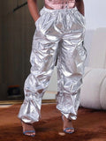 Goosudu Metallic Cargo Pants