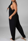 Goosudu Fashion Casual Solid Spaghetti Strap Regular Jumpsuit