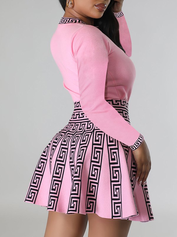 Goosudu Printed Pleated Dress