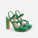 Women Ankle Strap Heel Sandals