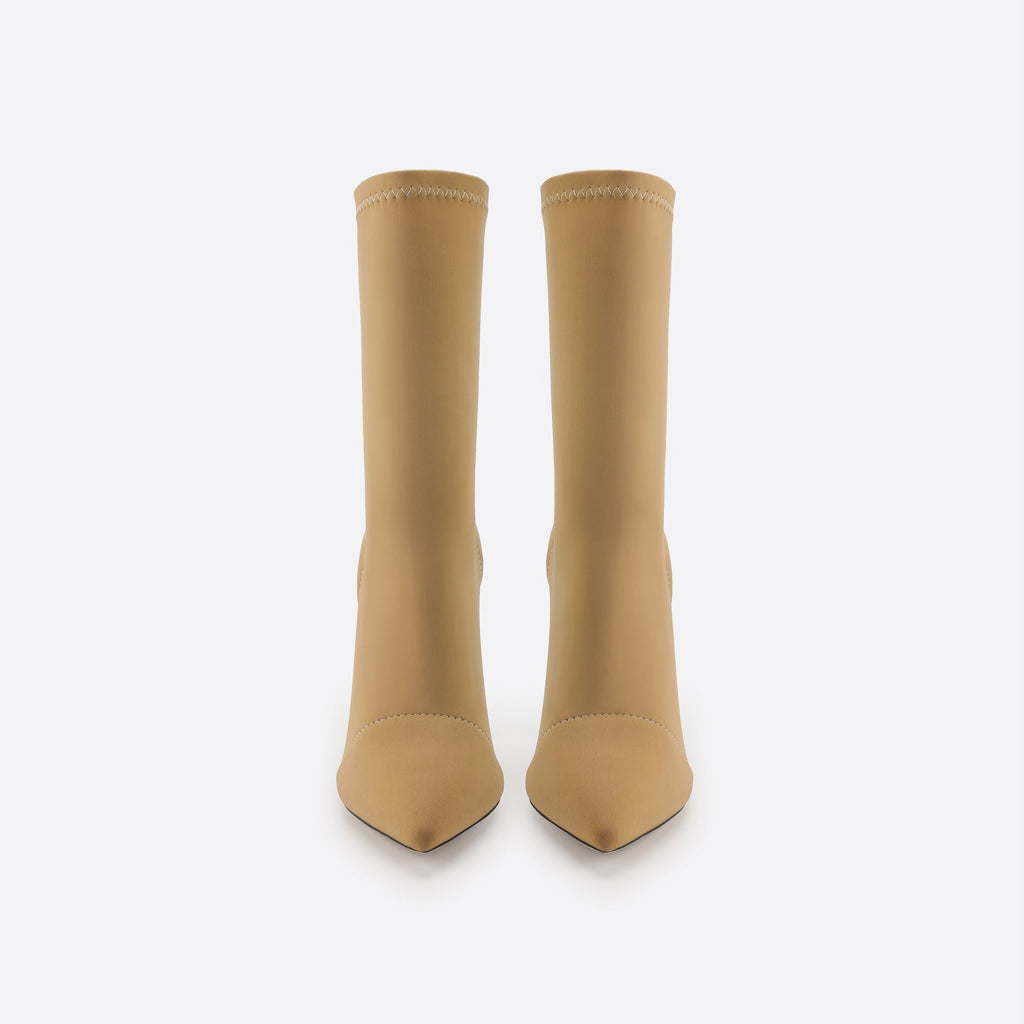 Women Minimalist Thick Heel Pointed Toe Boots