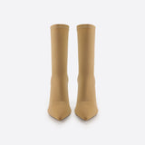 Women Minimalist Thick Heel Pointed Toe Boots