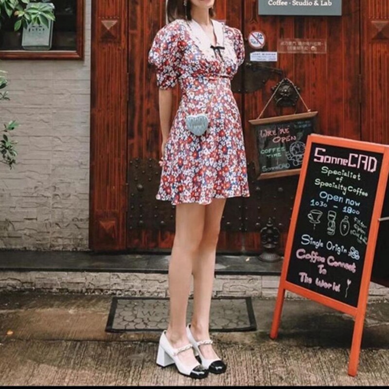 goosudu Luxury Designer Women Thick High Heels Shose Chain Square Toe Pumps Spring Square Toe Shoes Wedding Shoes Mary Jane Sandals