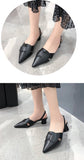 goosudu  Summer Pointed Toe Sandals Women Fashion High Quality Beige Square Heel Shoes Casual Sweet Party Yellow High Heels Plus Size 42