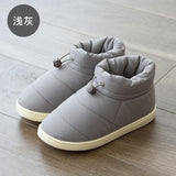 Winter Sonw Boots Women Shoes Warm Cotton Fabric Woman Boots Comfort Down Warm Shoes Thick Bottom Soft Flat Female Footwear