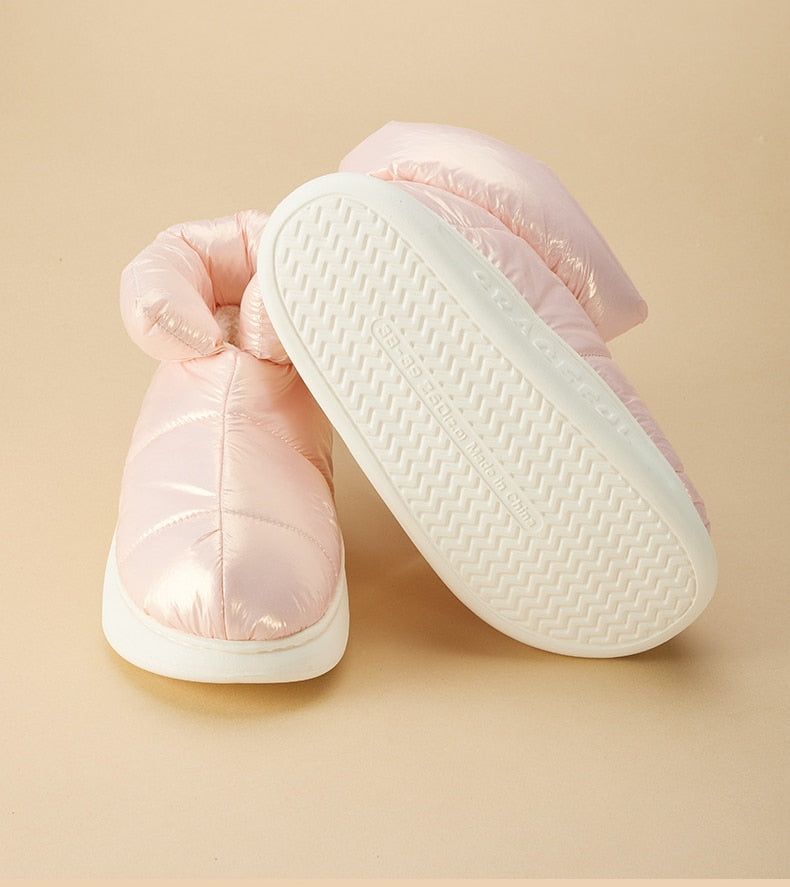 Plush Cotton Boots Women Female Winter Shoes Outdoor Non-slip Light Down Leisure Women's Snow Boot Platform Keep Warm Footwear