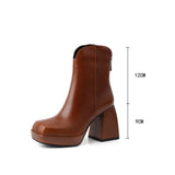 goosudu Fashion Female Super High Heels Long Boots PU Leather Zipper Shoes New Autumn Women Pumps Ladies Knee High Motorcycle Boots