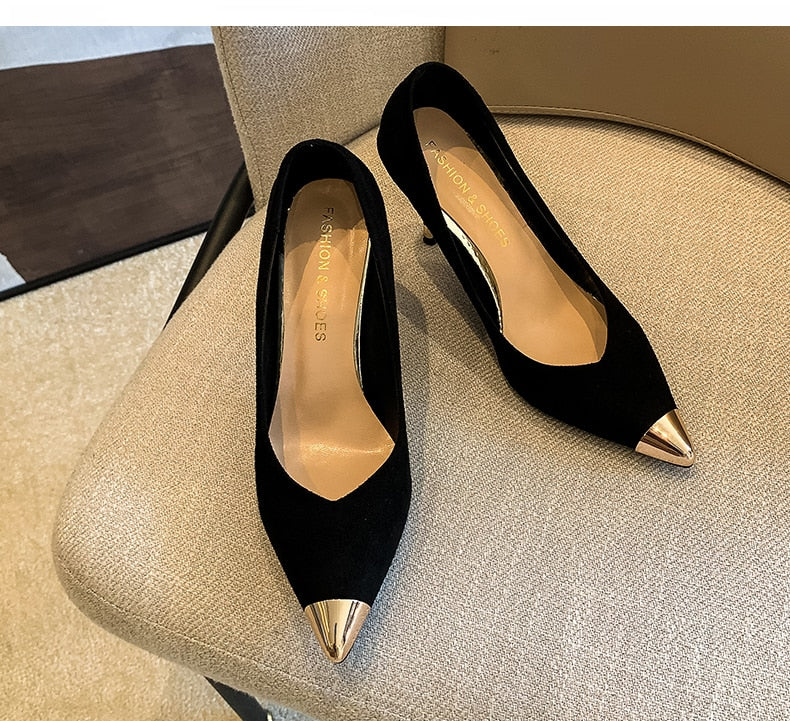 goosudu Womens Shoes High Heels Casual OL Sexy Korean Fashion Pumps Elegant Shoes Party  Tacones Mujer  Womens Heels