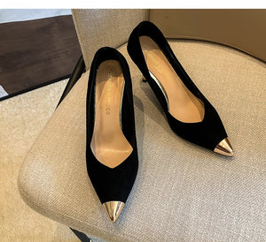 goosudu Womens Shoes High Heels Casual OL Sexy Korean Fashion Pumps Elegant Shoes Party  Tacones Mujer  Womens Heels