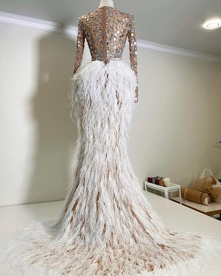 Party Dress Women Sequin Sexy Dresses Spring Long Sleeve O-neck Slim Hem Slit Dinner Ladies Long Dress Lugentolo