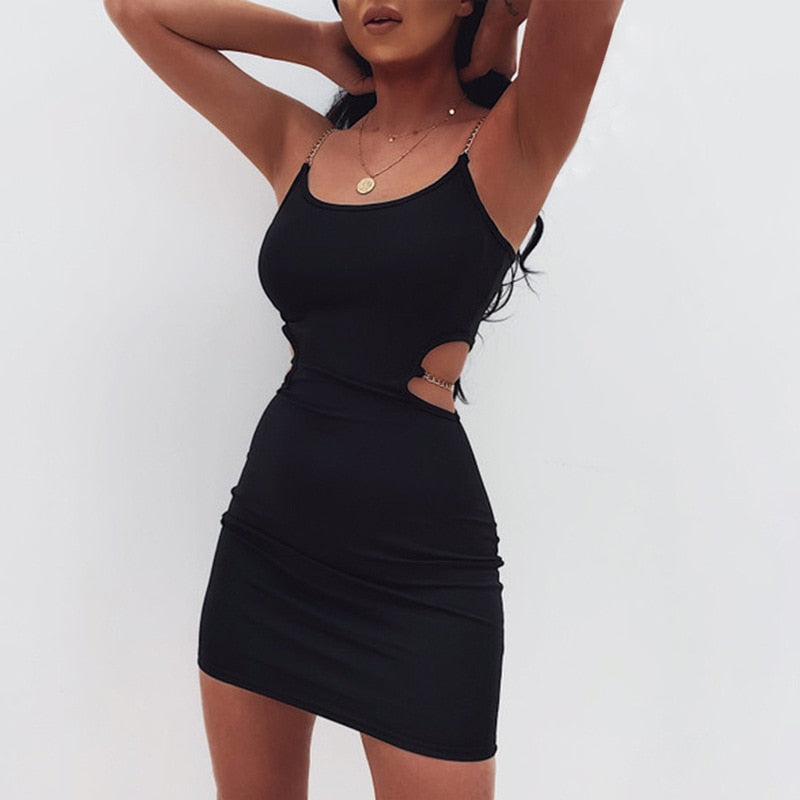 Mini Dress Ladies Strapless Sexy Party Tailoring Club Tight Short Ladies Summer Metal Zipper Suspender Dress